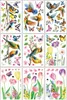 9er-Set Fensteraufkleber Tulpen, Schmetterlinge, Blumen und Produktbild-Vorschau 1