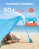 Tenda da spiaggia VEVOR con protezione solare (UPF 50+) 3,4 Anteprima dell’immagine prodotto 3