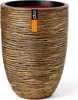 Capi Europe Blumentopf Rib Gold 46x58 cm – niedrig, Produktbild-Vorschau 1