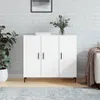 The Living Store Sideboard Weiß 90x34x80 cm Holzwerkstoff Produktbild-Vorschau 1