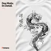 Camiseta para hombre, blanca, talla L, con diseño de dragón Vista previa de la imagen del producto 4