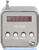 A close-up studio shot of a portable rechargeable radio with an LED display. Náhľad obrázku produktu