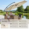 tectake® Ampelschirm Artemis 3,5 x 3,5 m, 360° drehbar mit Produktbild-Vorschau 2