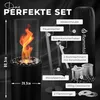 Flammtal Bioethanol Kamin [8h Brenndauer / 80x26x26 cm] – Produktbild-Vorschau 4
