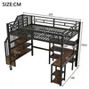 Merax Etagenbett 140x200cm, Hochbett Mit Schreibtisch, Produktbild-Vorschau 6