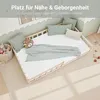 Homestyle4u Kinderbett Natur mit Rausfallschutz 120x200 cm Produktbild-Vorschau 4