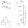 Armoire à dossiers Sil-138cm-4 tiroirs-blanc/chêne Voir les images du produit 5