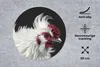 MuchoWow® Mauspad Mousepad Huhn - Vogel - Schwarz 50x50 cm Produktbild-Vorschau 2