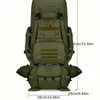 Outdoor Trekkingrucksack 80L Großes Fassungsvermögen Produktbild-Vorschau 3
