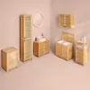 Dvojitý koš na prádlo 100 L, Bamboo Náhled obrázku produktu 8