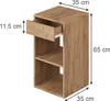 A product image showing a wooden nightstand with dimensions indicated. Náhled obrázku produktu
