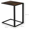 HOMCOM Beistelltisch in C-Form Kaffeetisch Couchtisch Produktbild-Vorschau 3