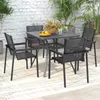 KOMFOTTEU stół ogrodowy 80x80cm, kwadratowy stół wykonany z Podgląd zdjęcia produktu 2