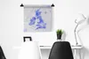 MuchoWow® Wandteppich Wandbehang Aquarell - England - Karte Produktbild-Vorschau 5