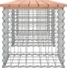 vidaXL Gabionová záhradná lavička 203x44x42 cm Masívne Náhľad obrázku produktu 4