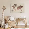 MuchoWow® Poster Weltkarte - Holz - Windrose 60x40 cm - Produktbild-Vorschau 7