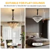 WISFOR lampadario in cristallo a soffitto lampada a Anteprima dell’immagine prodotto 6