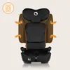 A child car seat with graphic overlays indicating features. Produktbild-Vorschau