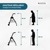 Mobiclinic, Rollator, Emérita, Rollator pieghevole e Anteprima dell’immagine prodotto 10