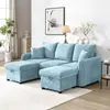 Merax Ecksofa U-Form mit Schlaffunktion und Stauraum, Produktbild-Vorschau 6