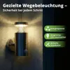 Grafner Design Edelstahl Wandlampe mit Bewegungsmelder und Produktbild-Vorschau 2
