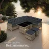Rattan Lounge Barletta für 6 bis 8 Personen Produktbild-Vorschau 8