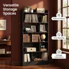 Bücherregal Standregal 6 Fach, 24 x 80 x 170 cm, Schwarz | Produktbild-Vorschau 2