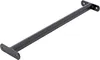 A black metal bar with mounting plates on each end, isolated on a white background. Produktbild-Vorschau