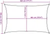 Voile d'ombrage 160 g/m² Beige 3,5x4,5 m PEHD Voir les images du produit 10
