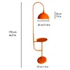 Moderne Stehlampe aus Metall mit E27, Orange Verstellbarer Produktbild-Vorschau 8