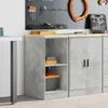 vidaXL Armoire de rangement pour le garage Pin massif gris Voir les images du produit 3