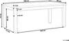 BELIANI Stół ogrodowy szary betonowy 180 x 90 cm 6-osobowy Podgląd zdjęcia produktu 7