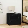 vidaXL Nachttisch 2 Stk. Schwarz Eichen-Optik 50 x 40 x 45 Produktbild-Vorschau 4