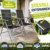 tillvex Gartenstuhl Silber klappbar aus Aluminium | Produktbild-Vorschau 4