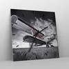 Wanduhr - Quadrat - Glasuhr - Flugzeug An-2 Schwarzweiß - Produktbild-Vorschau 4