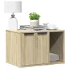 Katzenklo Sonoma Eiche 60x40x40 cm Holzwerkstoff Produktbild-Vorschau 2