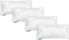 Four white pillows are stacked diagonally on a white background. Produktbild-Vorschau