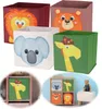 LS-LebenStil Kinder Aufbewahrungsbox Giraffe 30x30cm Produktbild-Vorschau 1