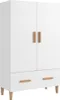 vidaXL Highboard White 70x31x115 cm Dřevěná konstrukce Náhled obrázku produktu 2