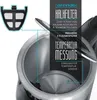 Close-up view of the inside of a kettle, with a diagram showing a filter and text highlighting features. Produktbild-Vorschau