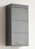 A gray wall-mounted cabinet with three doors, displayed against a light gray wall. Anteprima dell’immagine prodotto