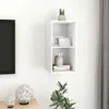vidaXL Mobile TV da parete bianco 37x37x72 cm in materiale Anteprima dell’immagine prodotto 6