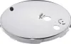 A shiny silver lid for a pressure cooker. Produktbild-Vorschau