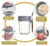 2er Set Overnight Oats Glasbecher mit Deckel & Löffel, Produktbild-Vorschau 4