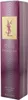 YSL Eau de Parfum mit offenem Sprühkopf, pinker Glasflakon in kantigem Design mit goldener Logo-Plakette, Deckel liegt daneben. Produktbild-Vorschau