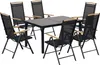 Outsunny Sitzgruppe klappbar 7tlg. Balkonset 1 Tisch+6 Produktbild-Vorschau 1