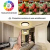 ZMH LED plafoniera nera piatta IP44 22cm bianco caldo 15W Anteprima dell’immagine prodotto 14
