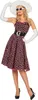 W4532-40 schwarz-pink Damen Petticoatkleid Boogie Woogie Produktbild-Vorschau 1