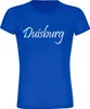 multifanshop Damen T-Shirt - Duisburg - Schriftzug, blau, Produktbild-Vorschau 1