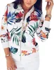 Damen-Sweatshirt - Blumenmuster - Jacke mit Reißverschluss Produktbild-Vorschau 1